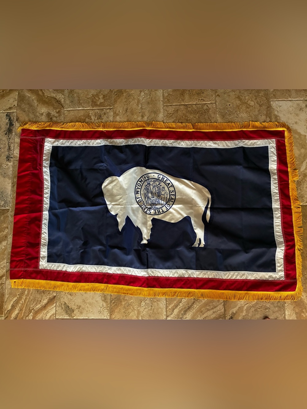 Large State of Wyoming Flag